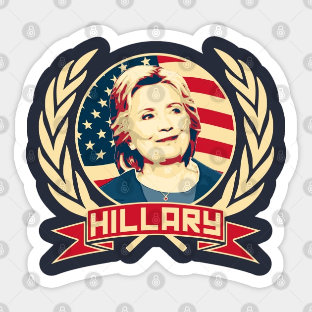 Hillary Clinton Sticker by Nerd_art